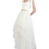 Women's Tiered Ruffle a Line Maxi Skirt